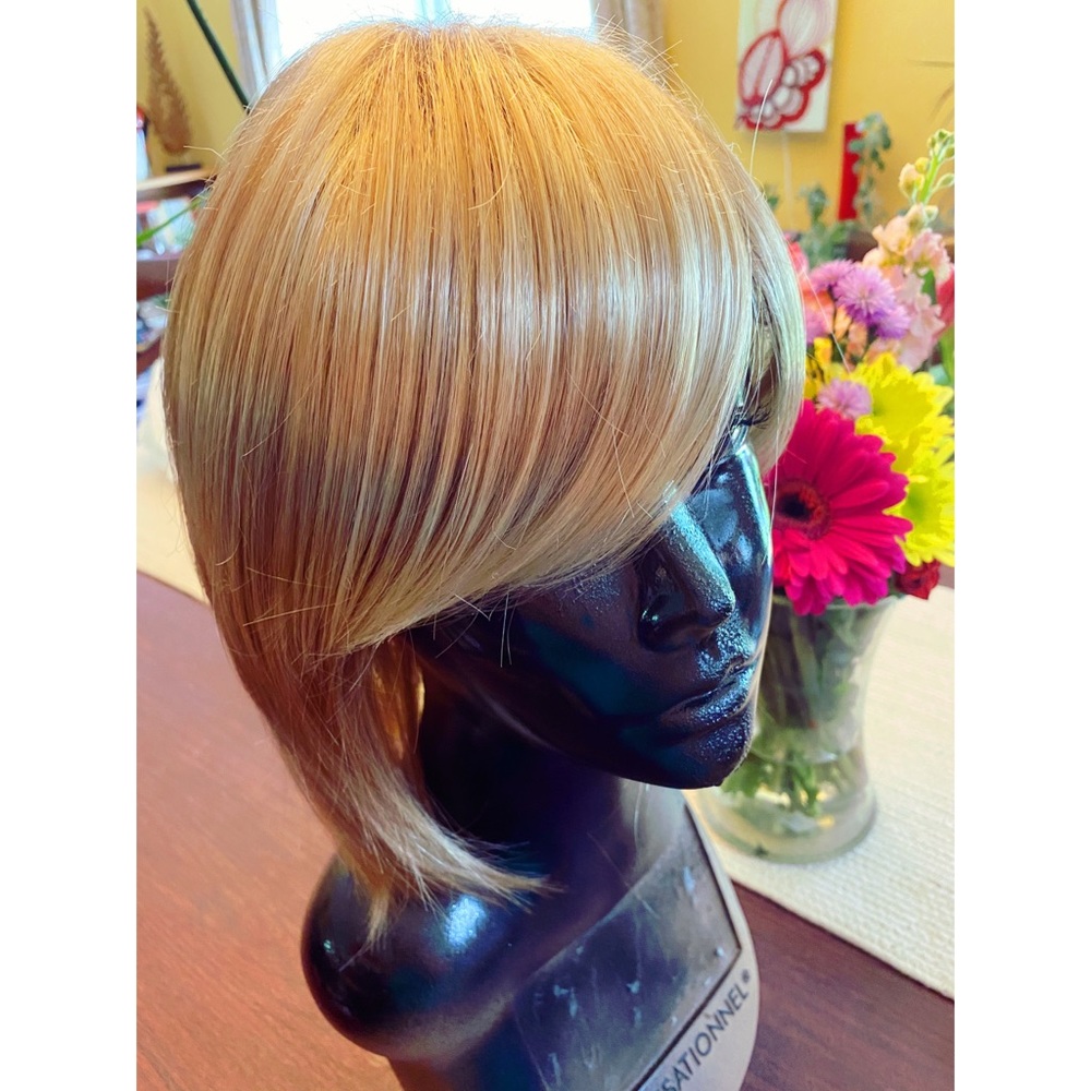 Paula Young blonde razor cut wig